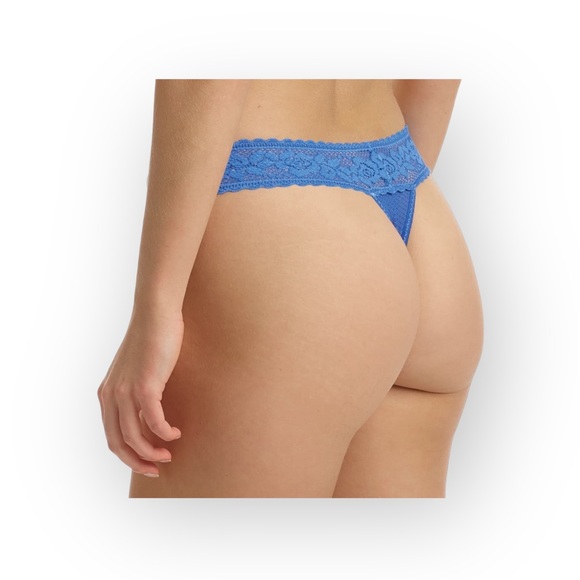 new Commando ❤︎ Kitty Stretch Lace Thong ❤︎ Rain Baby Blue ❤︎ One Size 00 - 14 - Picture 1 of 14